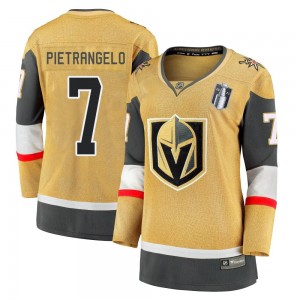 Fanatics Branded Alex Pietrangelo Vegas Golden Knights Women's Premier Breakaway 2020/21 Alternate 2023 Stanley Cup Final Jersey